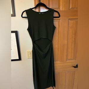 NWT Dark Green Sleeveless Dress